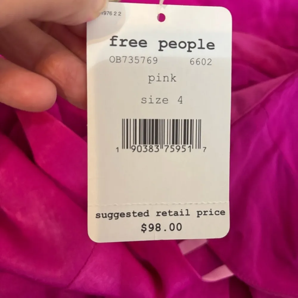 Free People Gabby’s Party All Night Fit & Flare Dress Hot Pink Size 4 NWT - Image 7