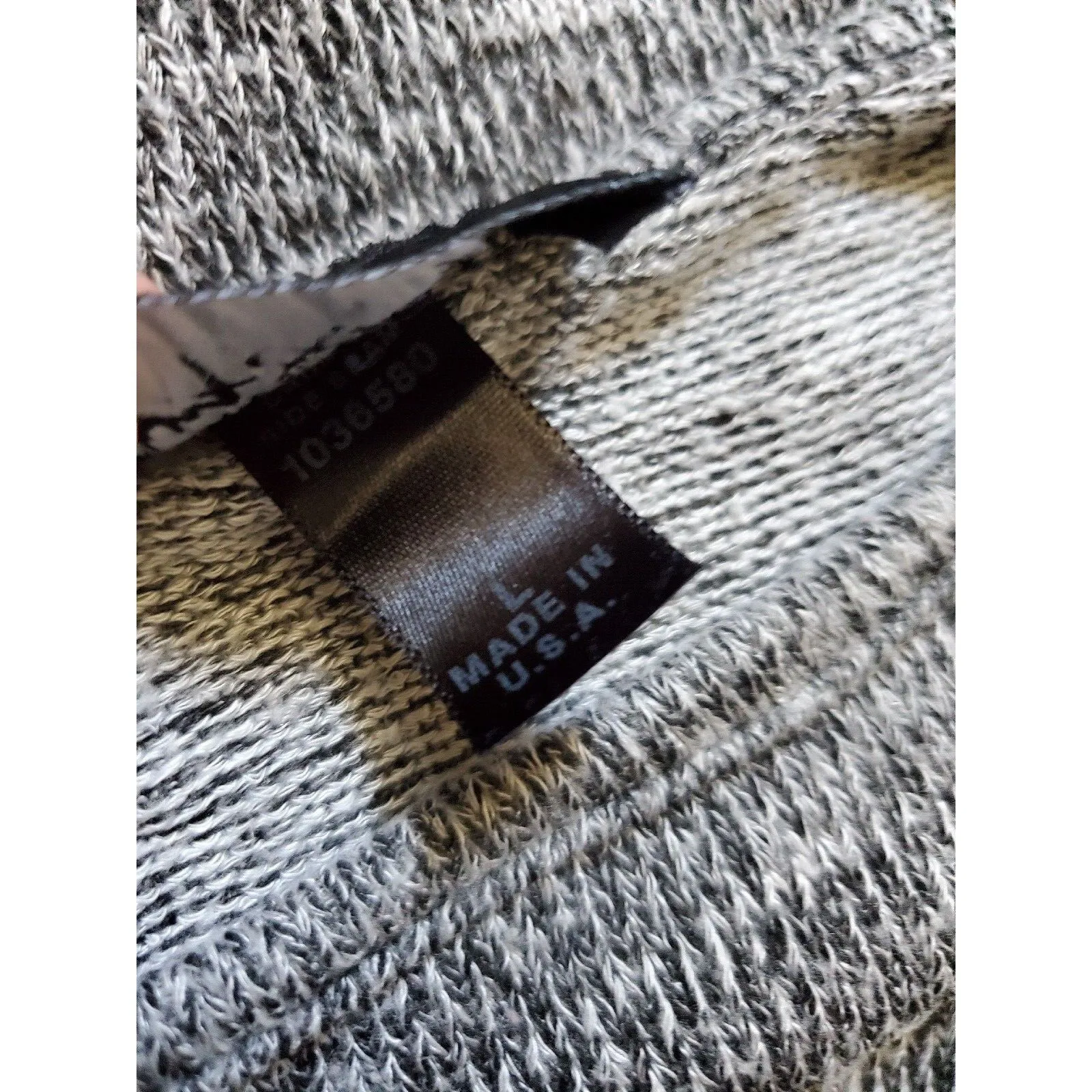 By & By Shirt Women Large Gray Black Lace Top Blouse Knit Long Sleeve USA Size undefined - Image 4