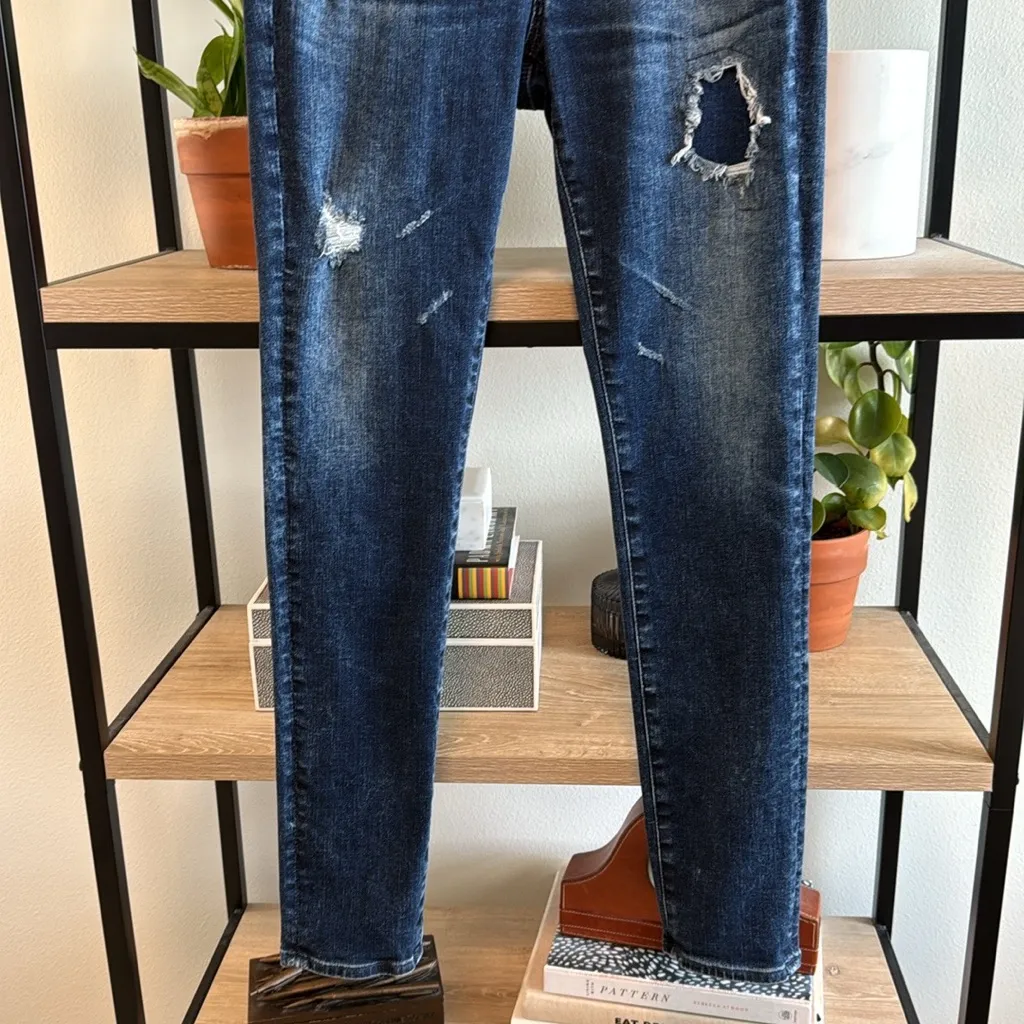 AG Adriano Goldschmied Mid-Rise "The Legging Ankle" Super Skinny Ankle Jeans, 28 - Image 3