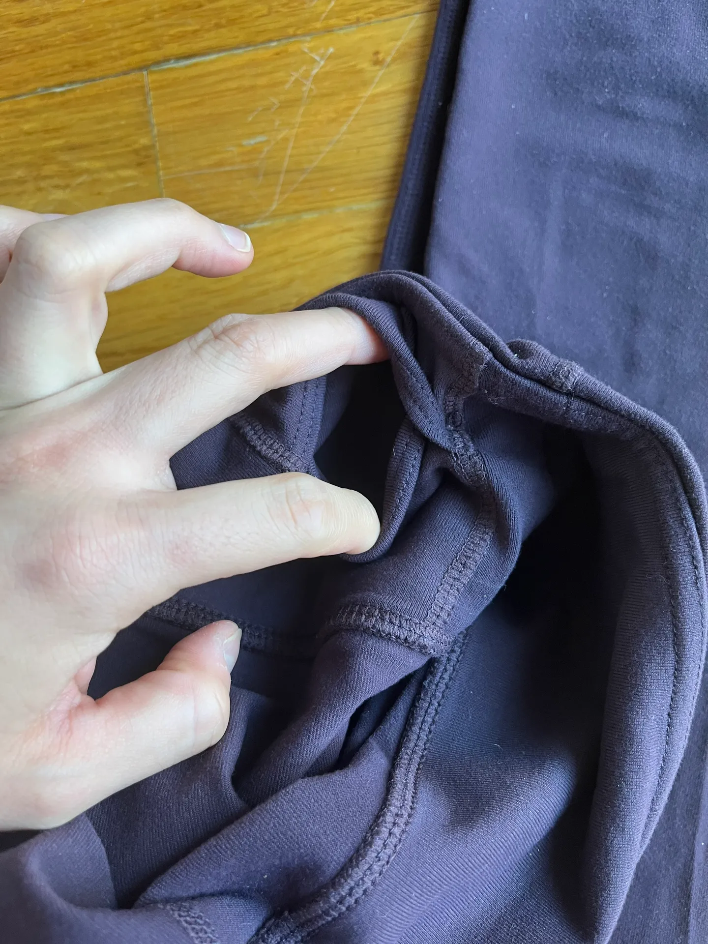 high rise purple chaturanga tights leggings - Image 7