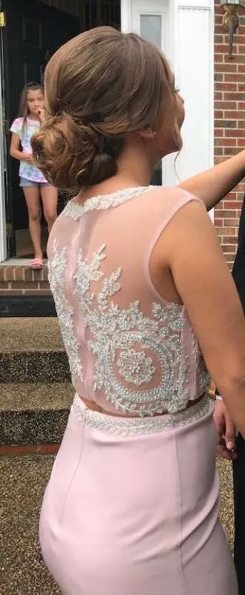 PromGirl pink prom dress - Image 2