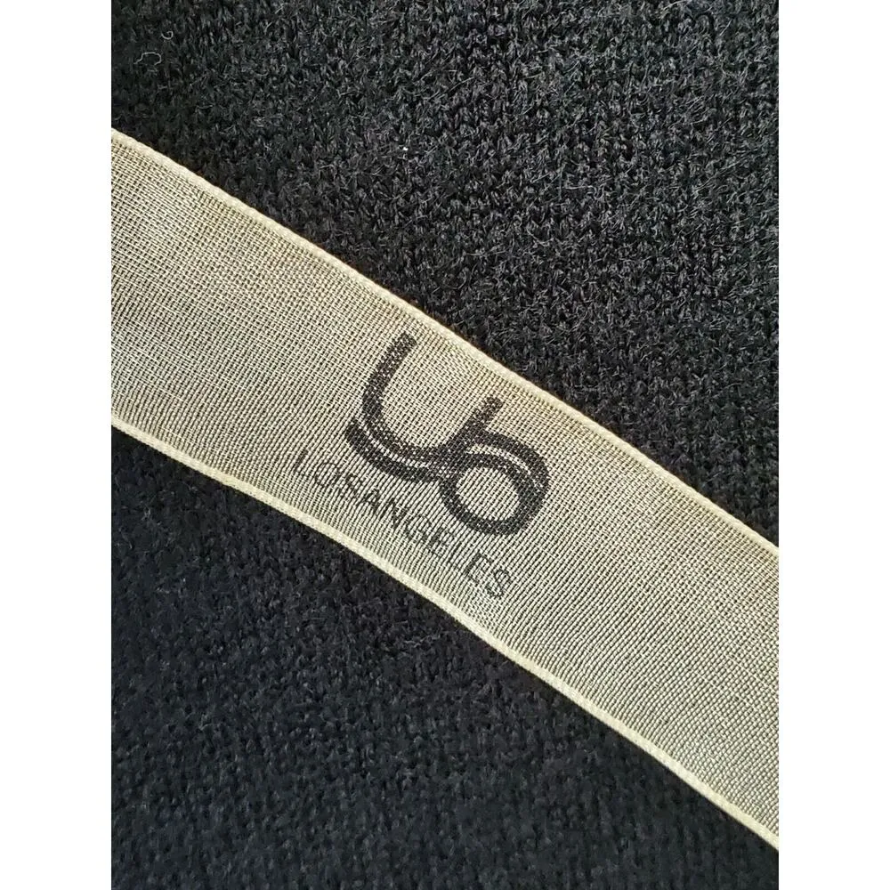 Losangeles Women's Black & Green Cotton Round Neck Long Sleeve Sweater Size S - Image 7