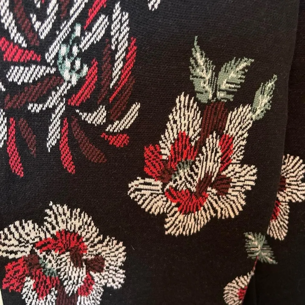 NWT Anthropologie Laia Floral Knit Wide Leg Sweater Pants | Small Petite - Image 8