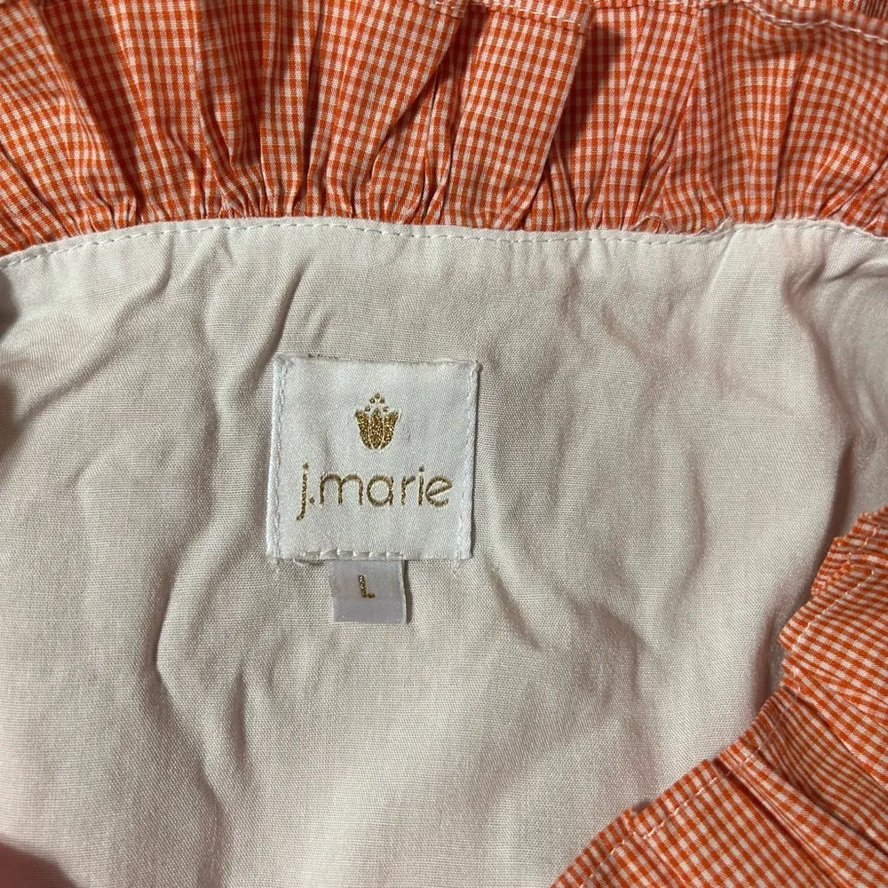 J. Marie The Schafer ruffle neck embroidered lined - Image 5