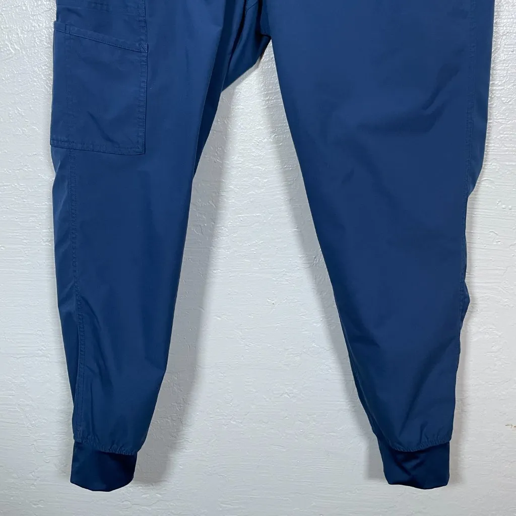 Carhartt Women Maternity M Navy Blue Force Essential Jogger Scrub Pants Pockets - Image 2