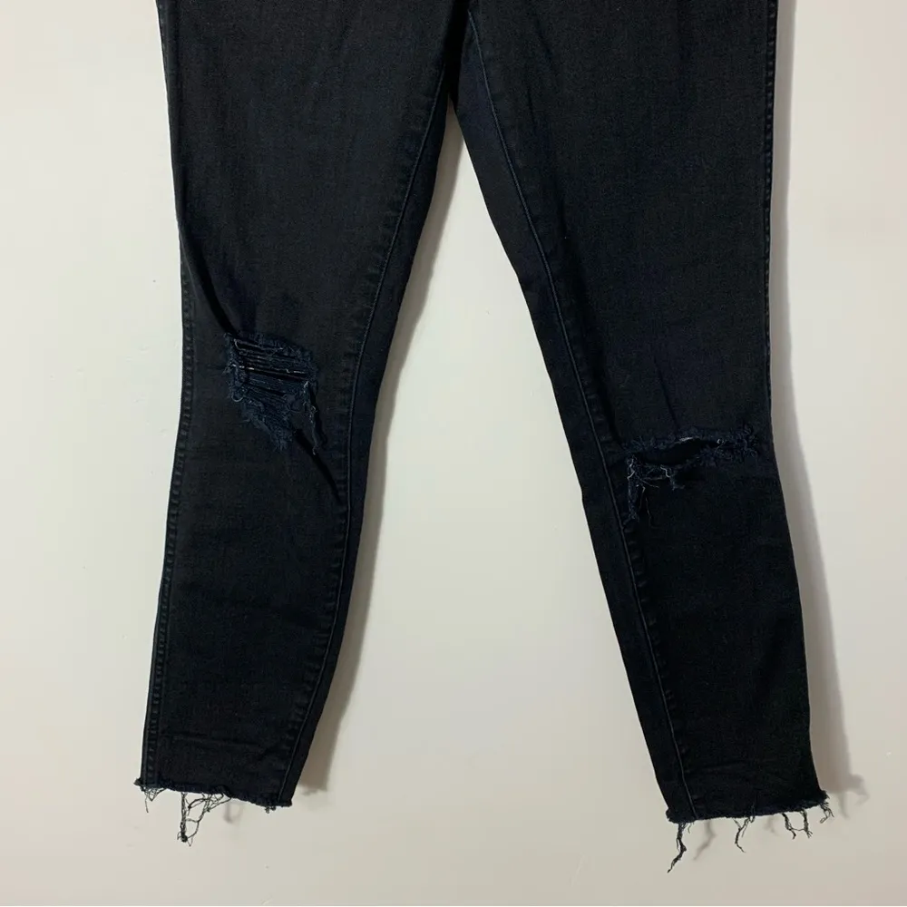 Madewell 10” High Riser Skinny Skinny Distressed Raw Hem Jeans Size 25 - Image 7