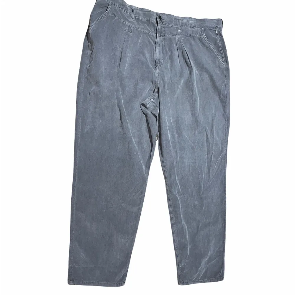 NWOT  American Eagle Outfitters Corduroy Mom Jeans Denim Gray  Size 12 - Image 7