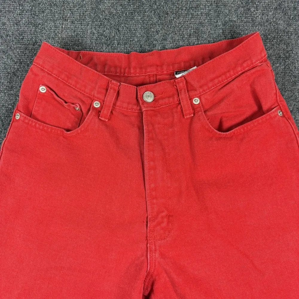 Vintage Jordache High Waisted High Rise Jeans 80s‎ 90s Red Mom SIZE 11/12 - Image 3