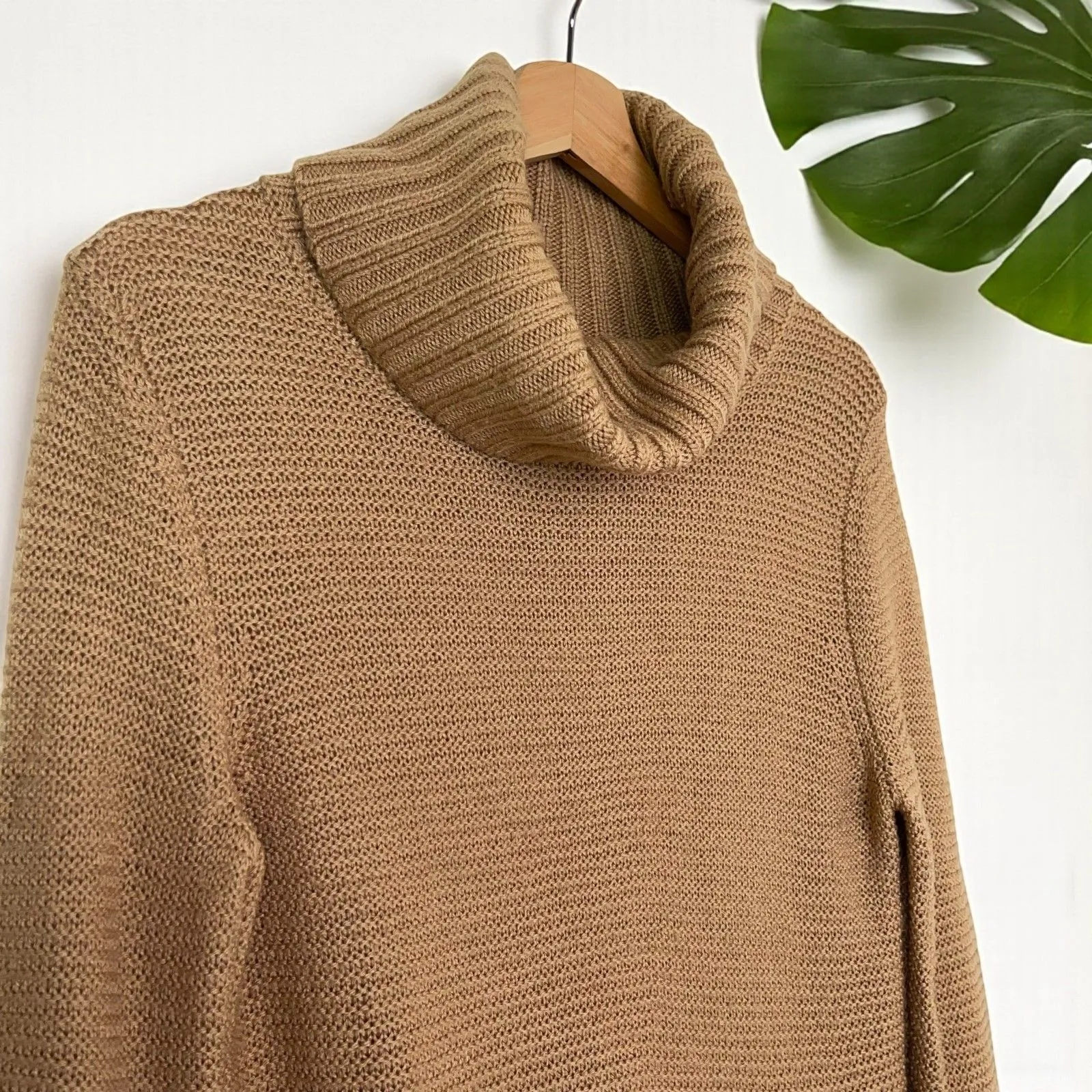Banana Republic Camel Cowl Neck Sweater - Image 6