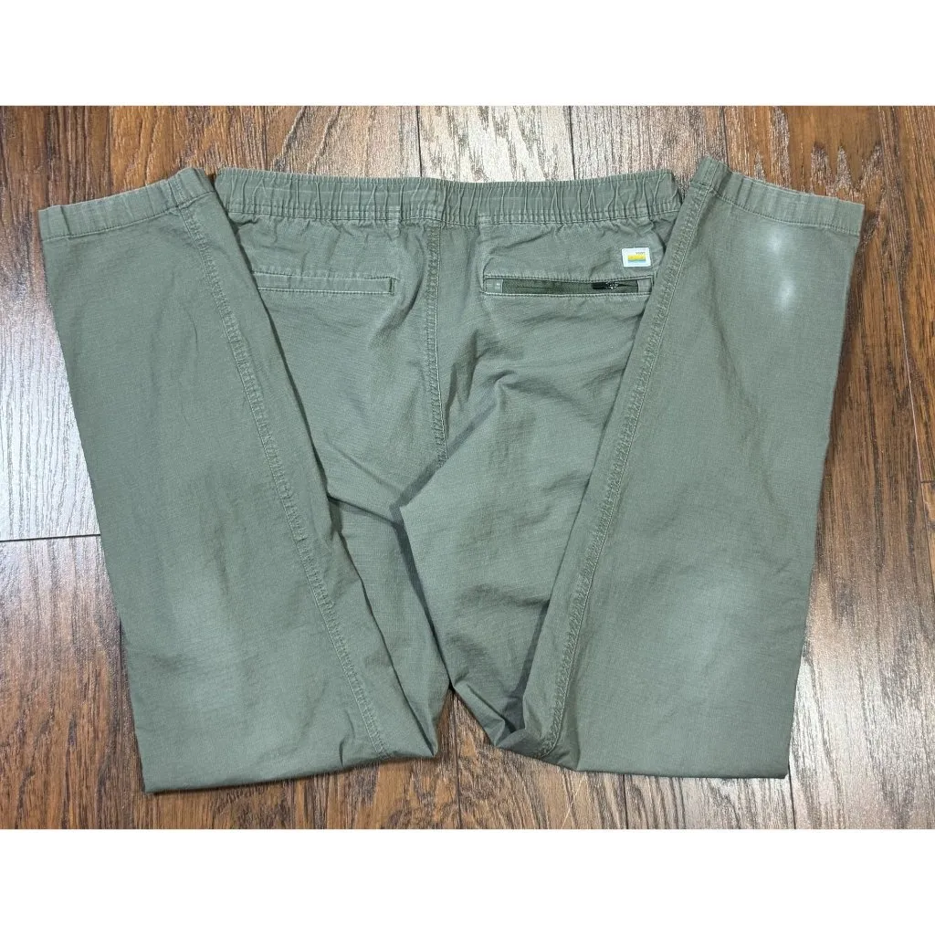 Vuori Womens Size Medium Cargo Pants Olive Green Lightweight Cotton Blend - Image 3