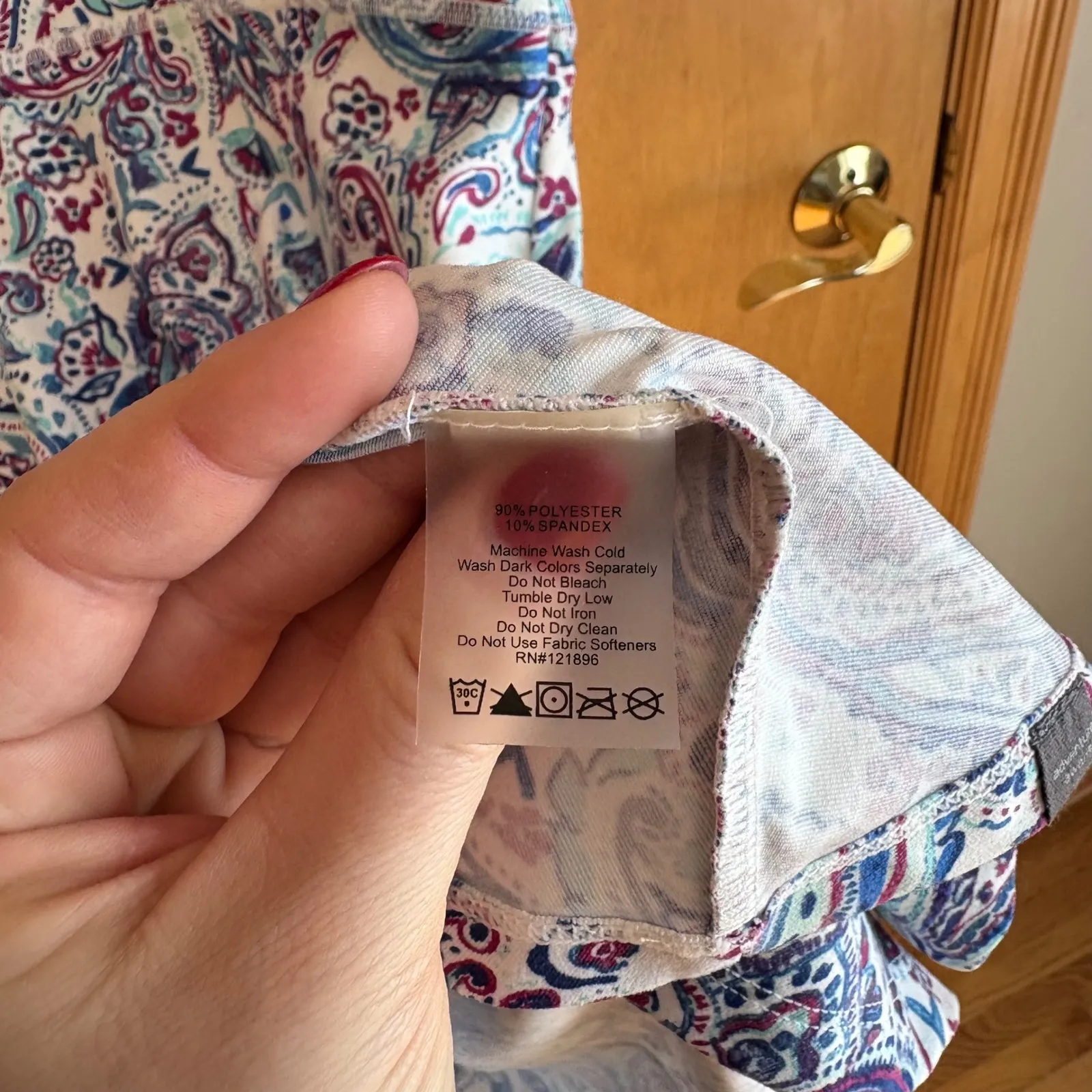 Title Nine Paisley Print Sleeveless Fit and Flare Dress Size Small - Image 2