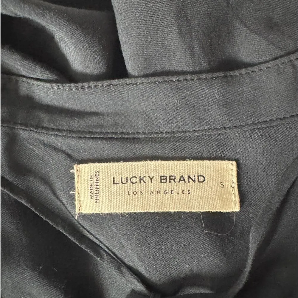 Lucky Brand Dress Women Size S Black Embroidery Boho Western Spring Mini Concert - Image 5