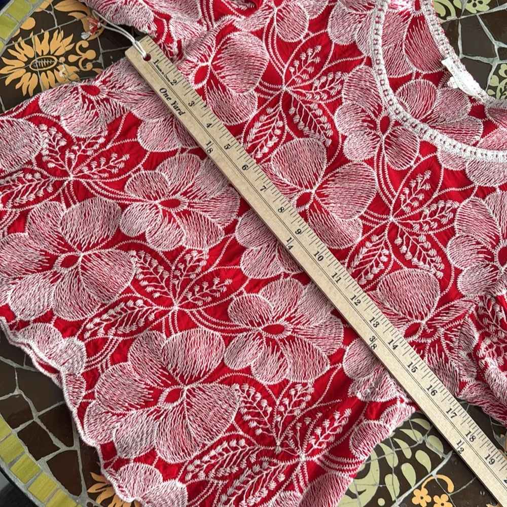 SOLITAIRE EMBROIDERED BLOUSE SZ: L - Image 4