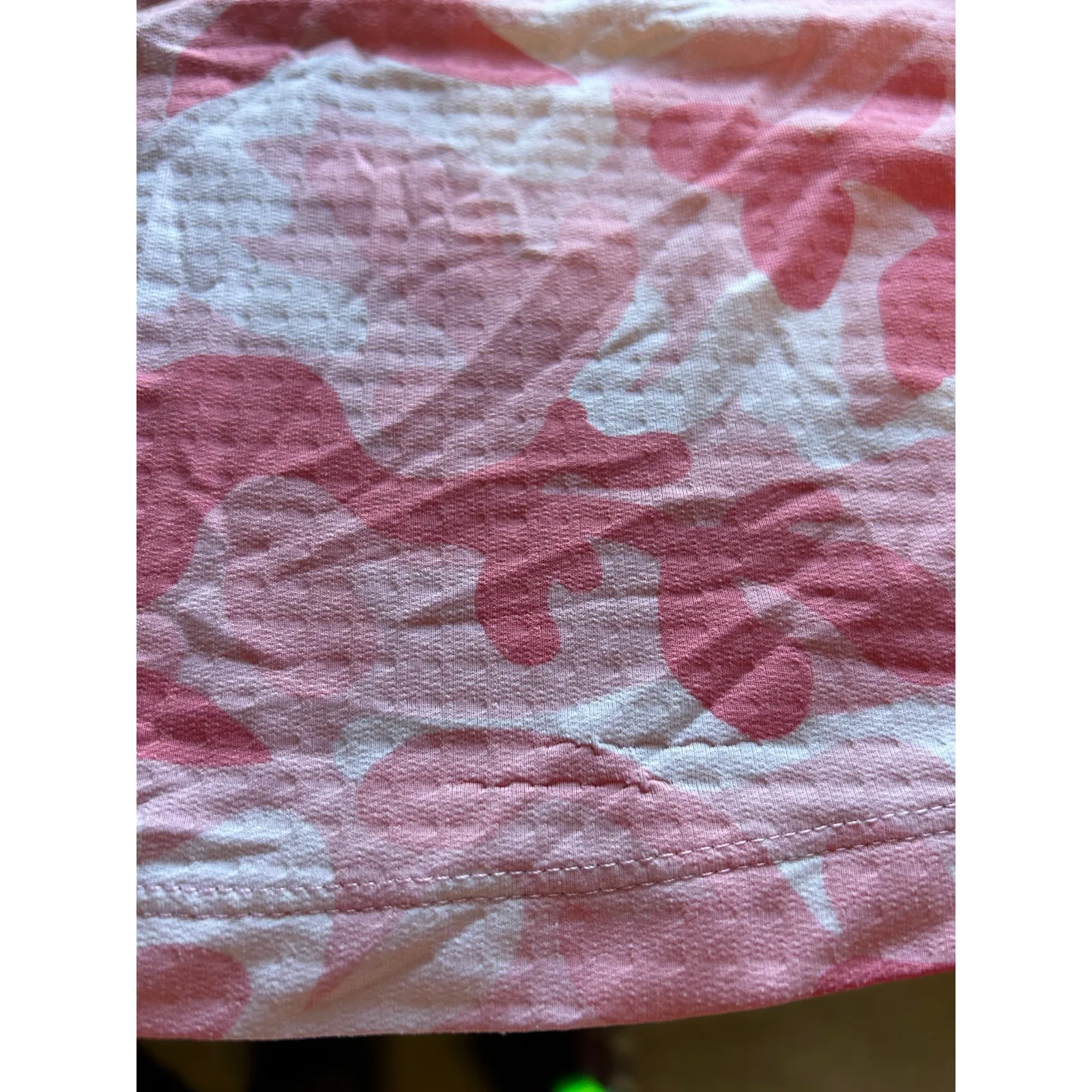 IBKUL Pink & White Camo Long Sleeve Quarter Zip - Image 4