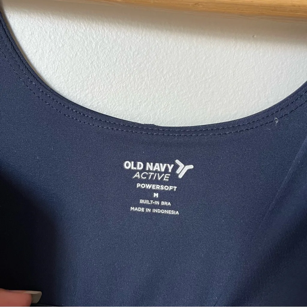 Old Navy Powersoft Navy Blue Mini Athletic Dress Women’s Medium - Image 2
