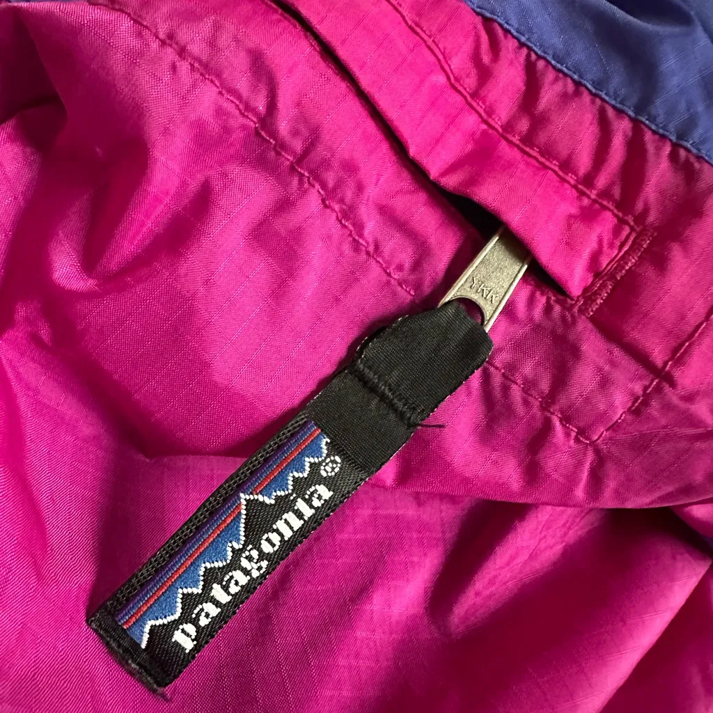 Vintage Patagonia Windbreaker Jacket Colorblock Lined Nylon Womens 90s Full Zip - Image 7