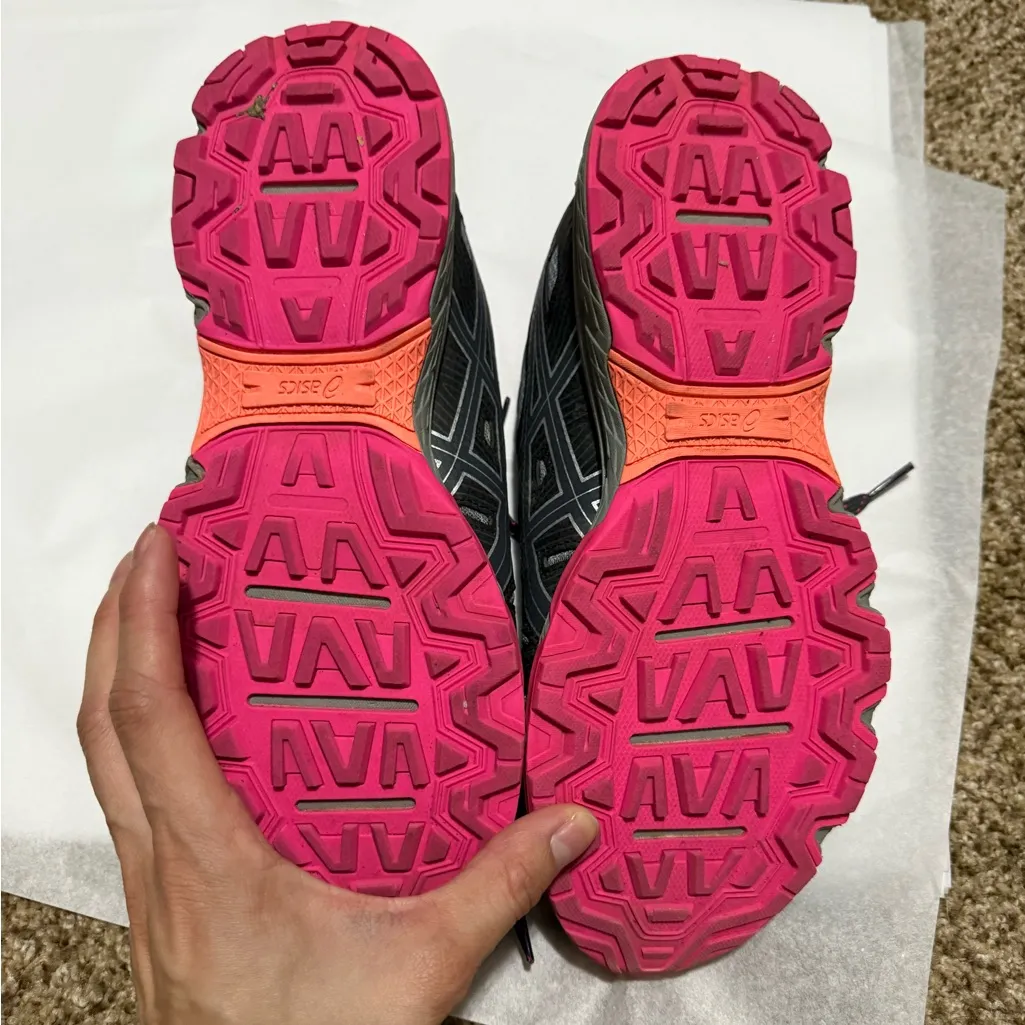 Asics Womens Gel Venture 7 1012A477 Gray Black Running Shoes Size 9.5 Excellent - Image 4