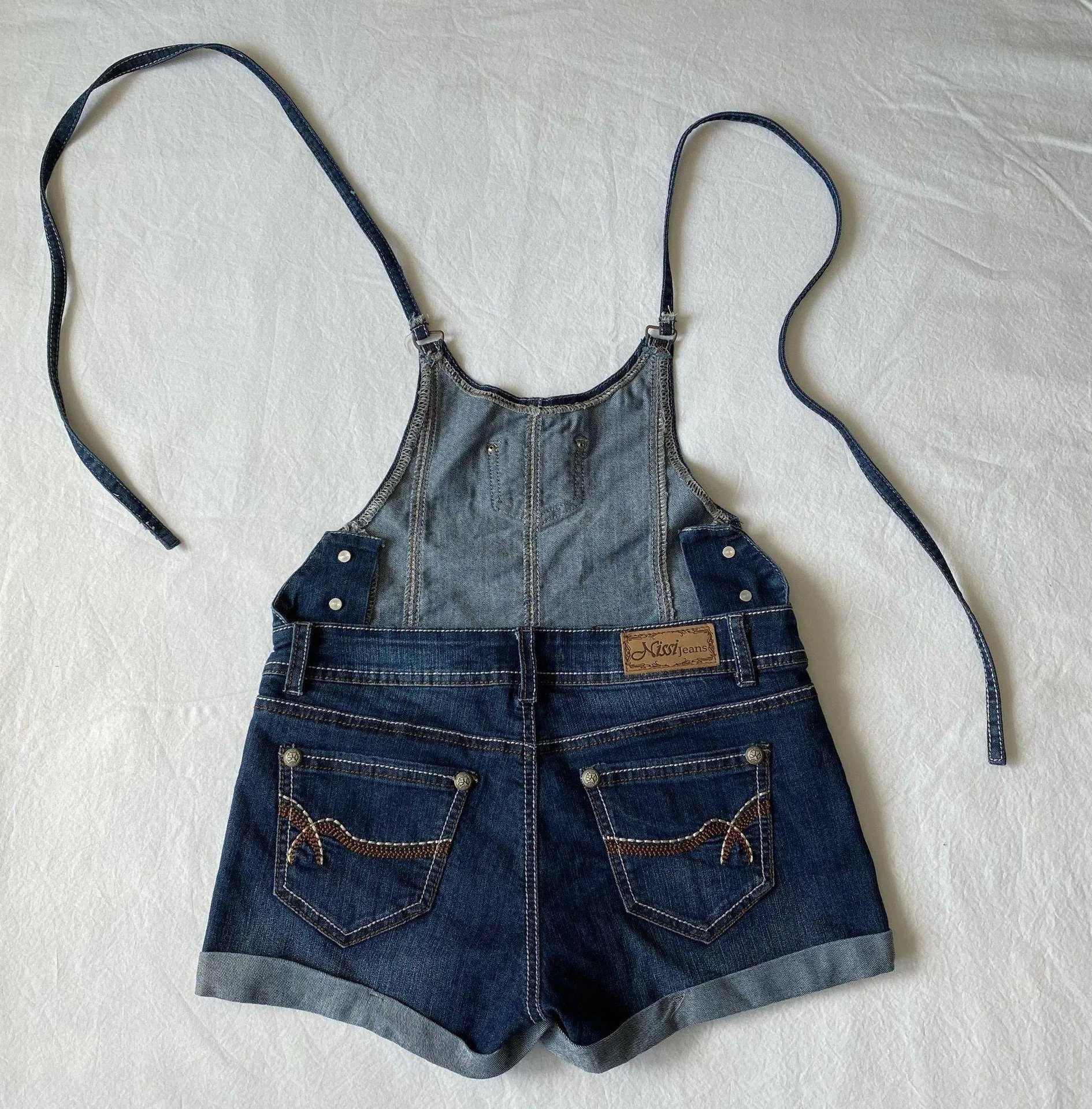 Missi Jeans Blue Short Denim Overalls - Image 2