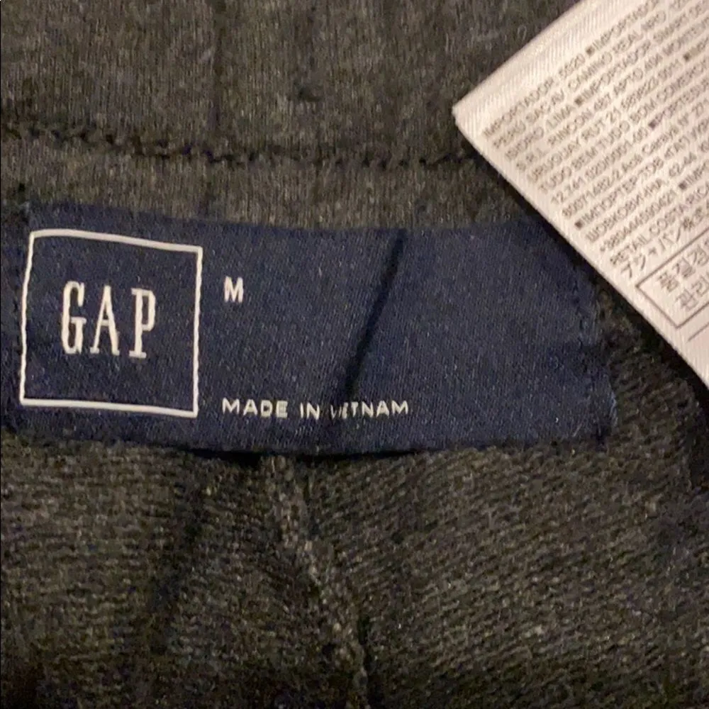 Gap Dark Grey Bottom Zipper Drawstring Joggers - Image 5