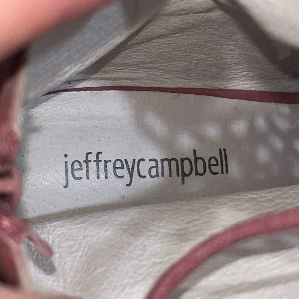 Jeffrey Campbell Pink Sueded Leather Cors Lace Up Booties Sandals Shoes size 8 - Image 10