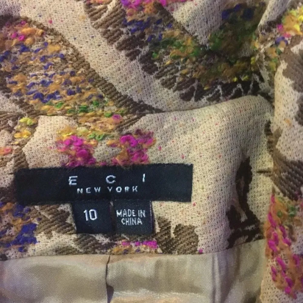 ECI New York Lined Blazer Sz 10 - Image 7