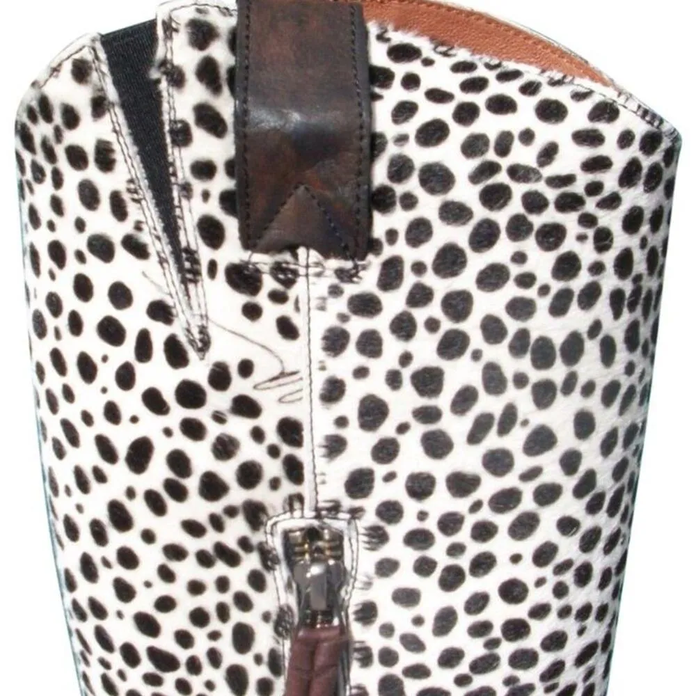 Donald Pliner Western Couture Boot New Chitta Hair Calf Leather New $950 NWT Black Size 5.5 - Image 9