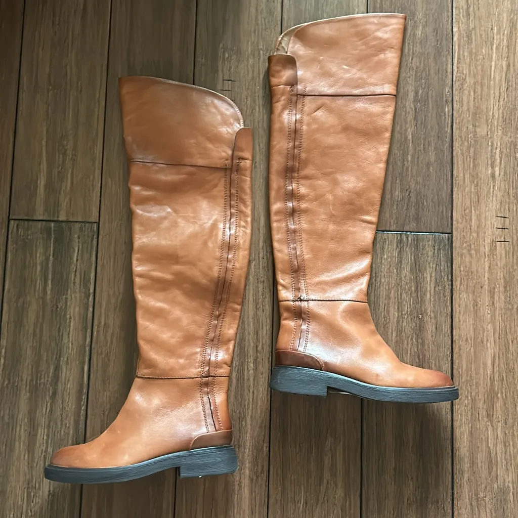Franco Sarto Battina Hand Finished Leather Boots | Size 6 | Western Riding OTK - Image 8
