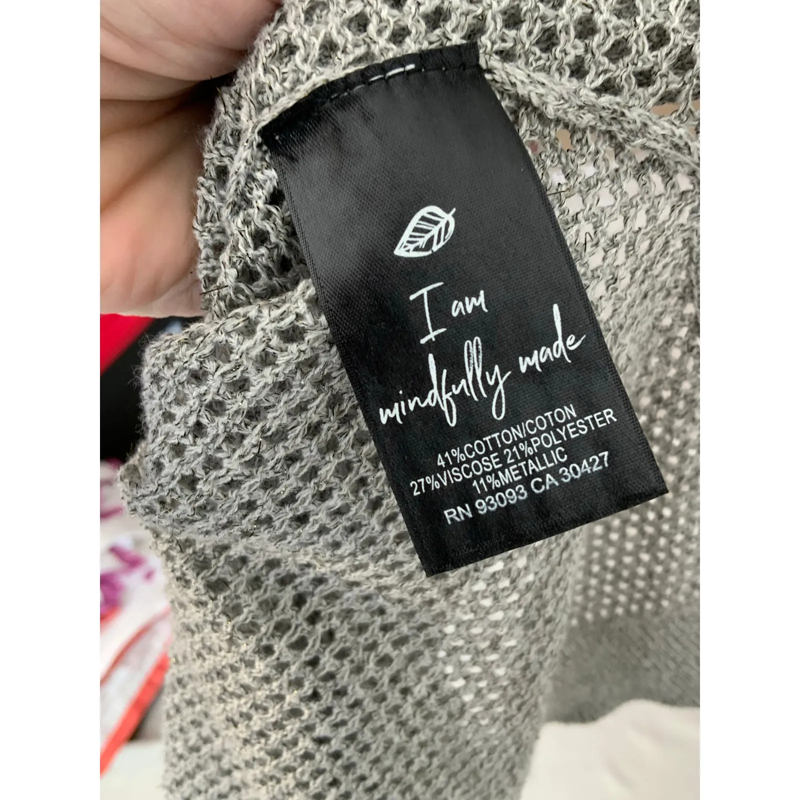 Nic‎ + Zoe Mesh Stitch Sweater size xl - Image 8