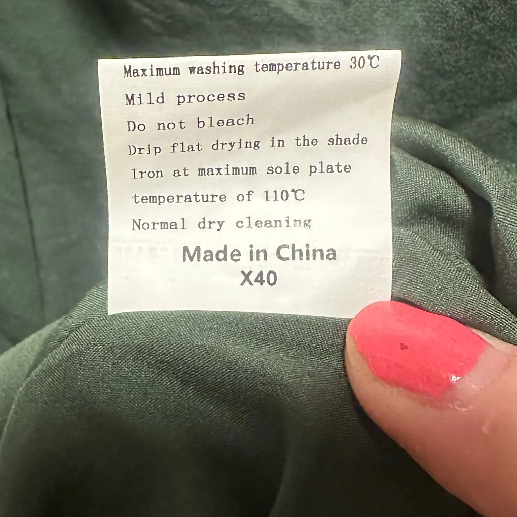 Exlura Forest Green Ruffle Strap Mini Dress Sz M NWT forest fairy babydoll - Image 5