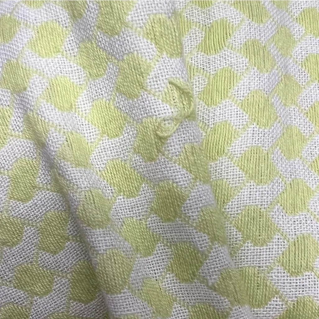 Cecilie Copenhagen Green White Women’s Short Sleeve 100% Cotton Top Size Large - Image 6