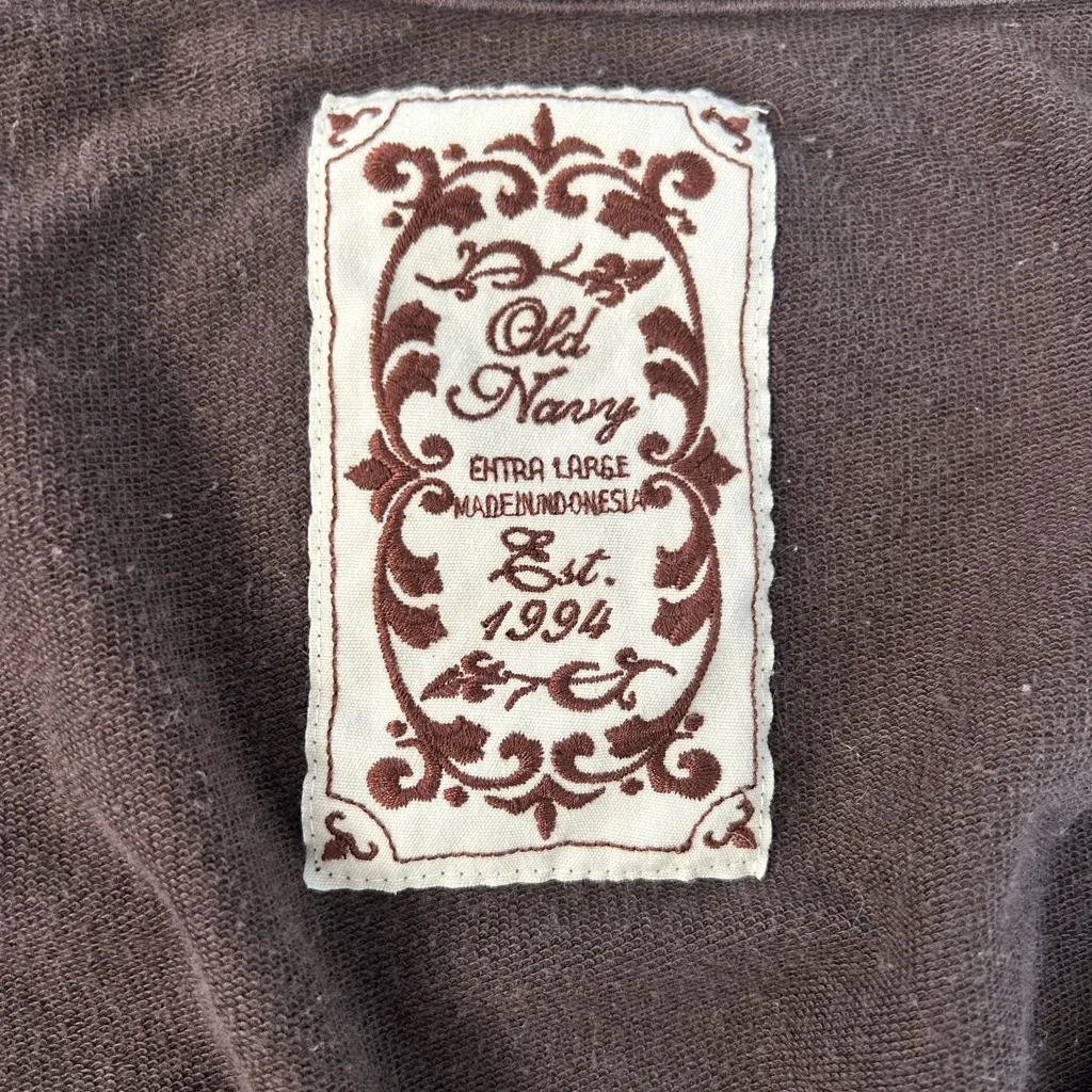 Old Navy Brown V-Neck Pullover Sweater – Y2K Style - Image 8