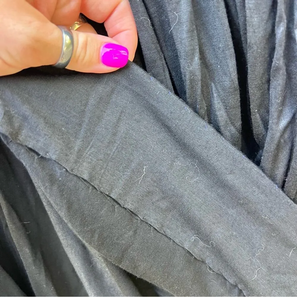 Vintage 80s Western Connection Blue Sequin Geometric Blouse Skirt Set MEDIUM Black - Image 8