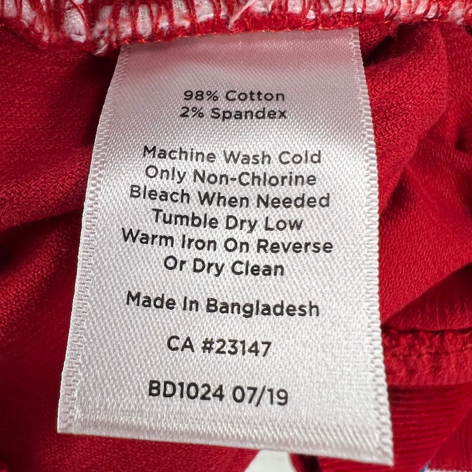 Talbots High Waist Straight Leg Corduroy Jeans Pants Cherry Red Size 14 - Image 8