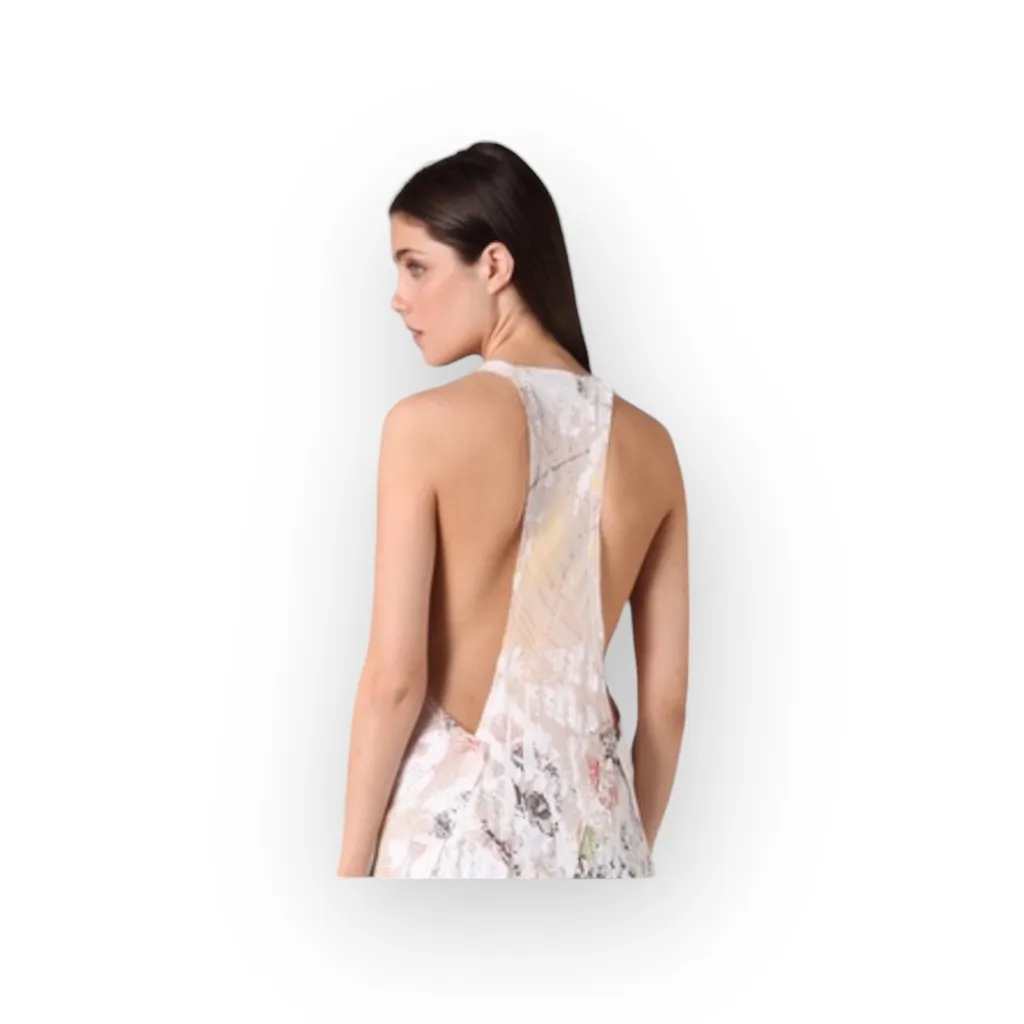 new Alexander Wang ✰ Iconic Doodle Print Silk Tank ✰ White with Multi Print ✰ XS - Image 11