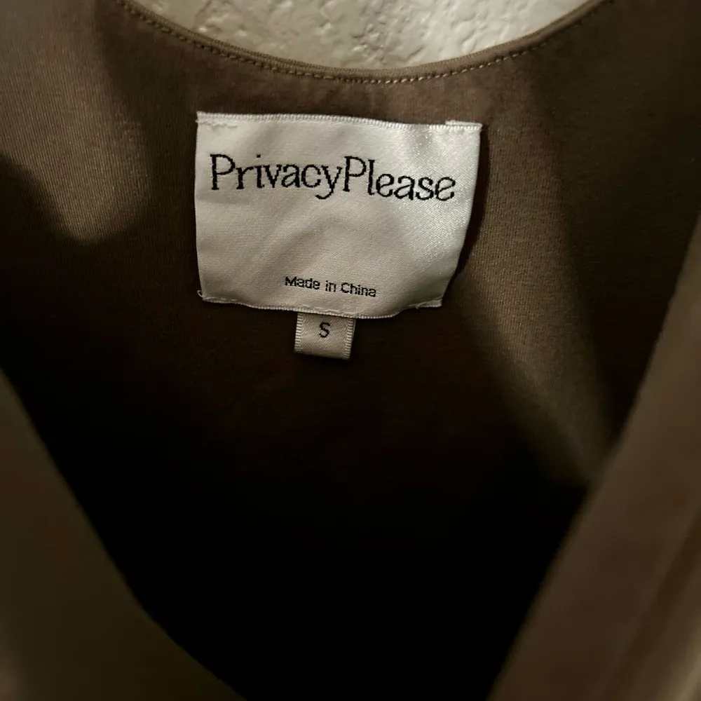 Privacy Please Tan Mini Dress Revolve Brown Bodycon Cowl Slip Size Small Women’s - Image 3