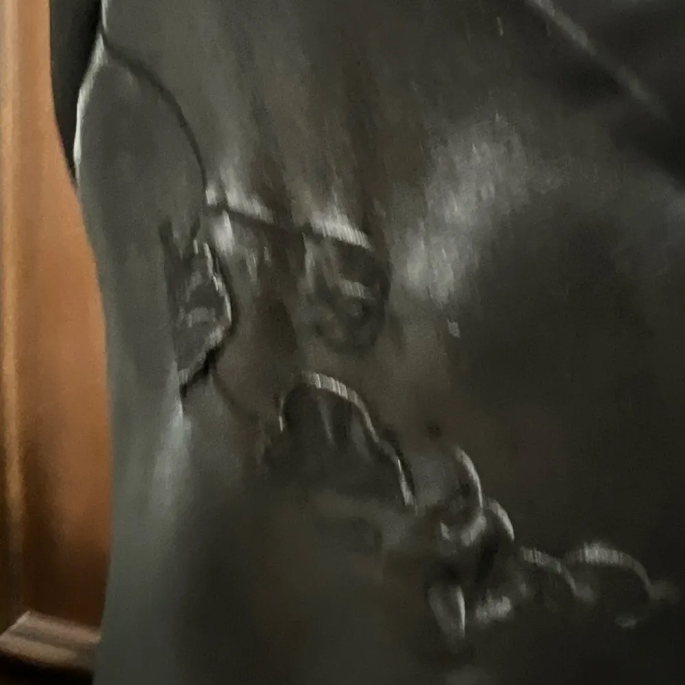 Wisteria intimate vintage Black Satin Slip Dress with Floral Embroidery - Image 4