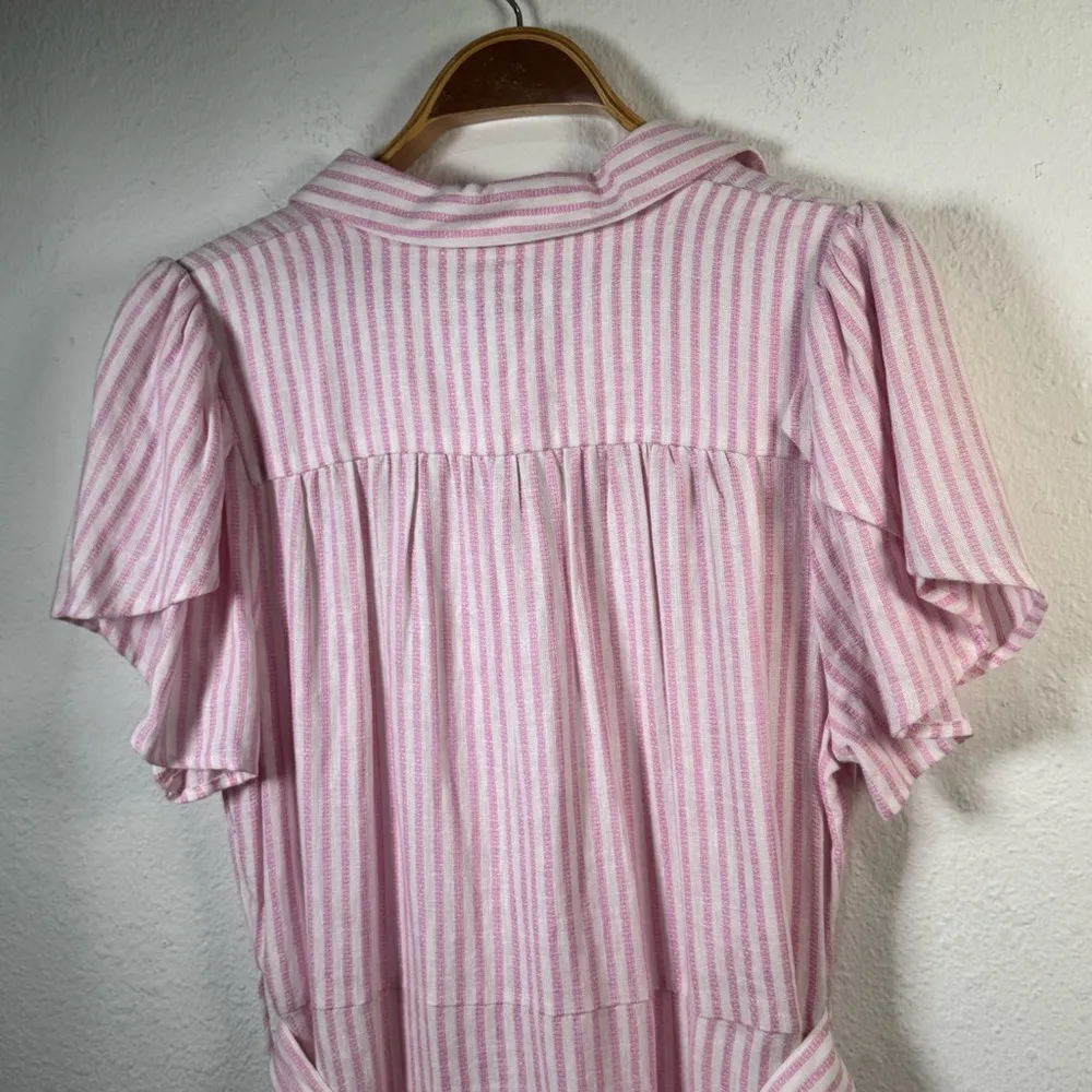 ALEXIS x Target Striped Tulip Sleeves Shirtdress. M - Image 15