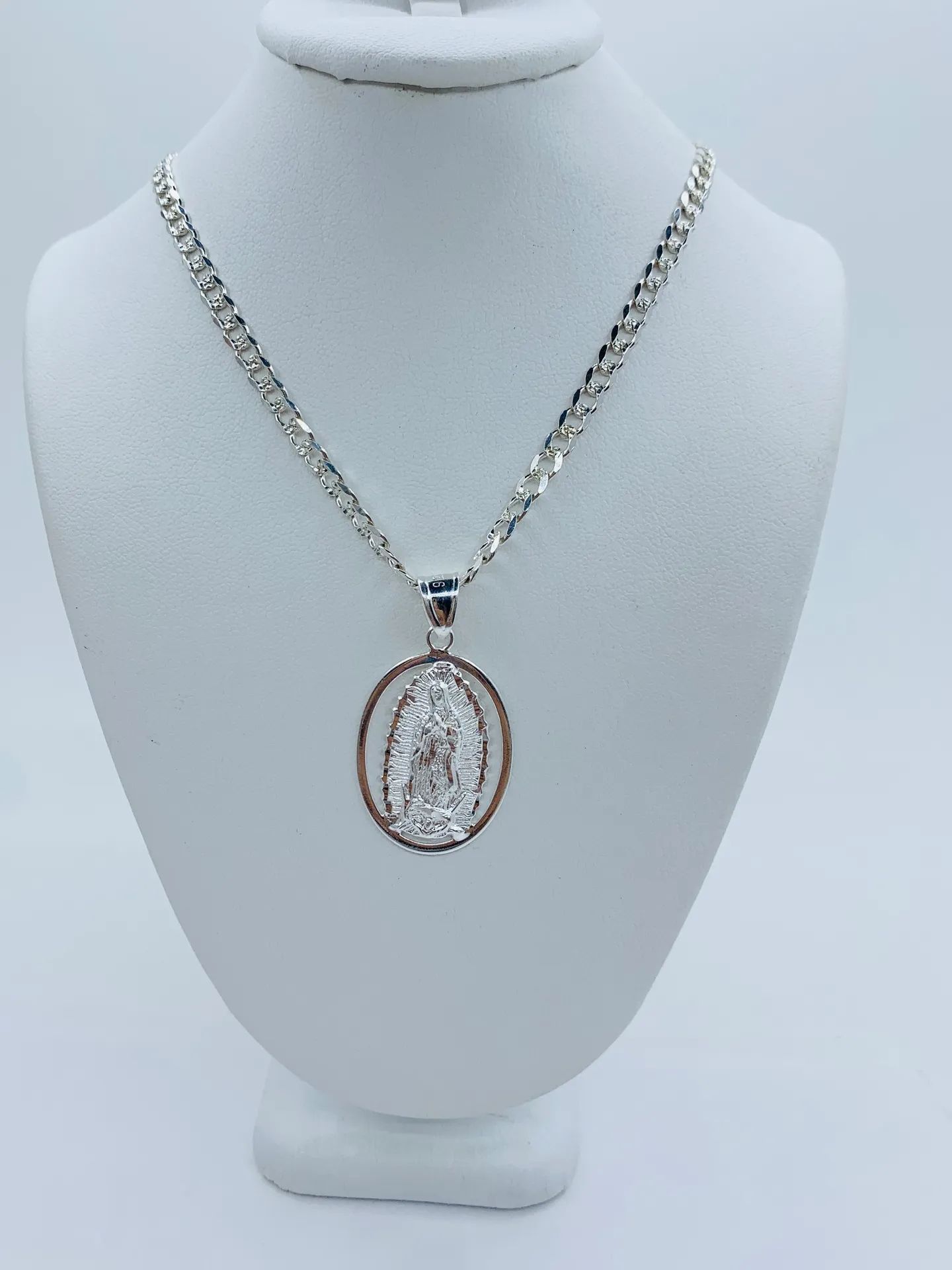 925 Sterling Silver necklace Virgin Mary - Image 4