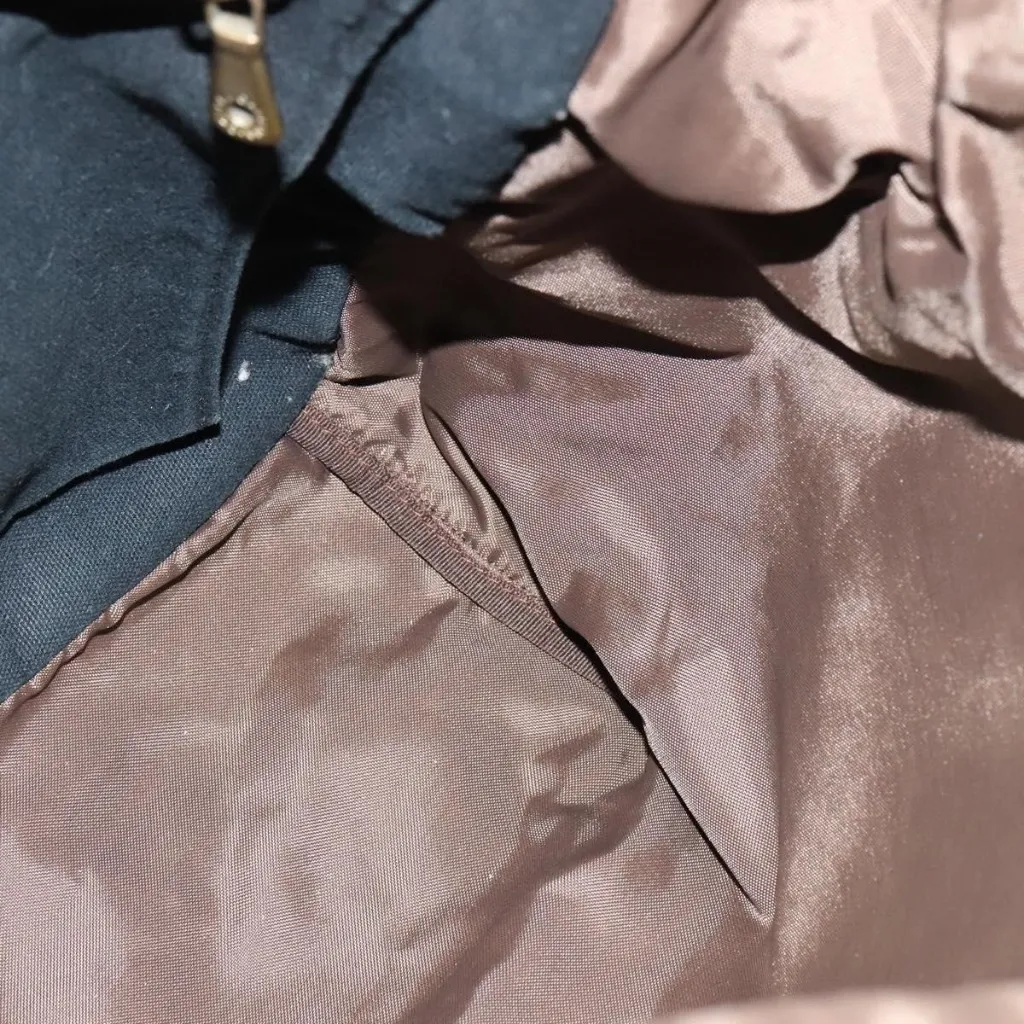  Shoulder Bag Canvas Navy Authentic - Image 5