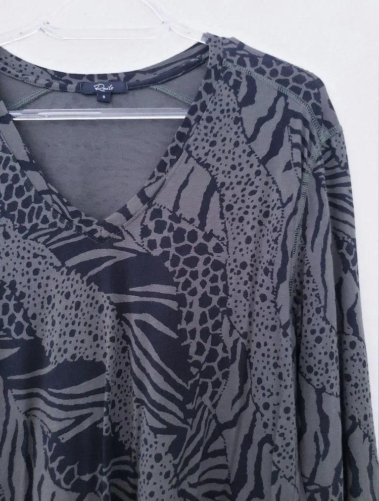 Rails Abstract Animal Print Long Sleeve Top - Image 2
