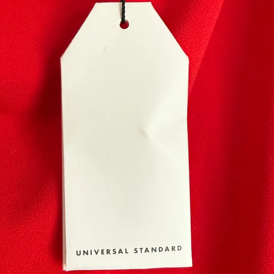 NWT Universal Standard 7X Crepe Jersey Cowl Tank Top Blouse Red Career - Image 7