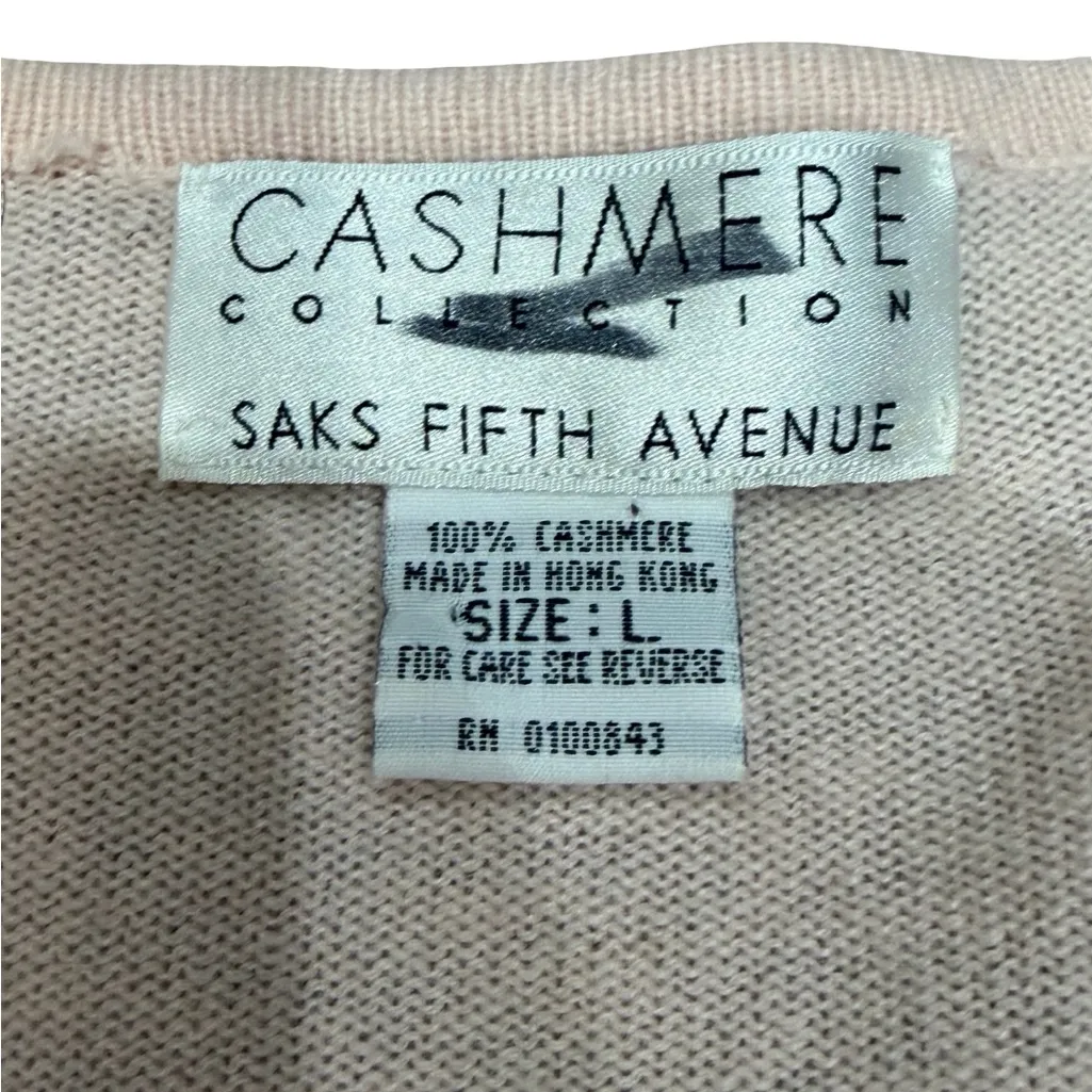 🌟 Cashmere Collection by Saks Fifth Avenue Iridescent Sequin Cardigan - Size L 🌟 - Image 6