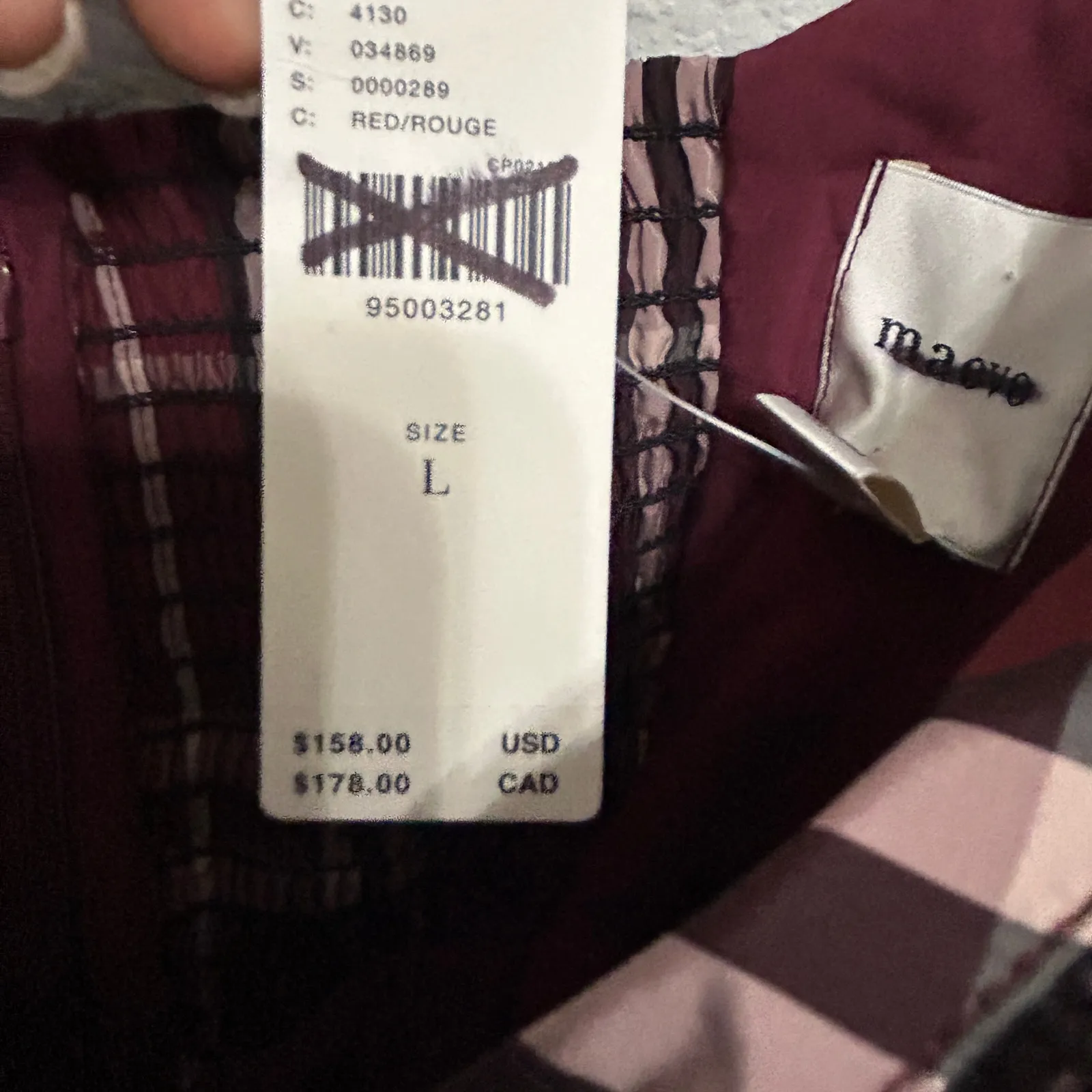 NEW Anthropologie Maeve Maeve Puff Mini Dress In Plaid Large Holiday Preppy Fun - Image 13