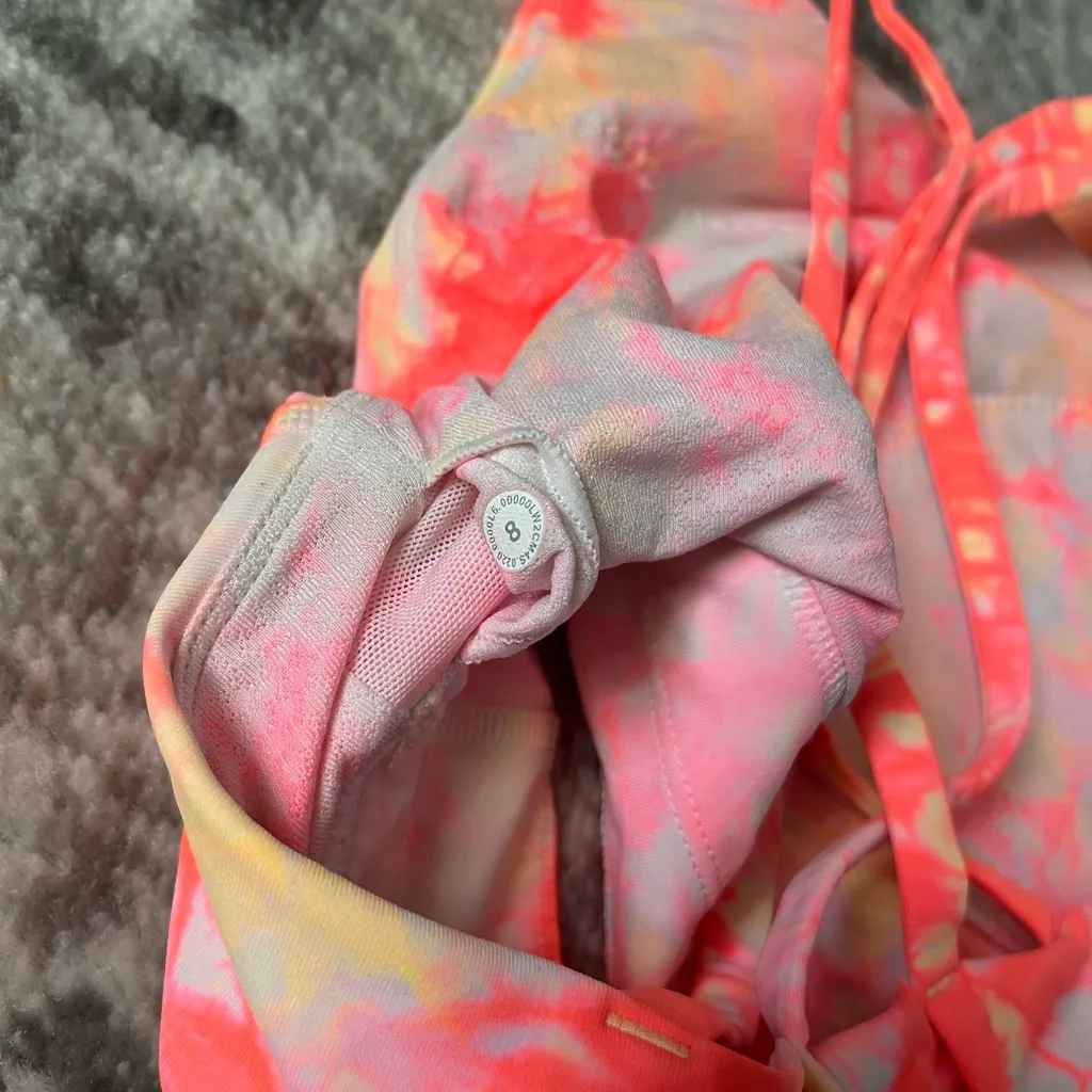 Lululemon Energy Bra High Neck Long Line Shibori *Medium Support B-D - Image 3