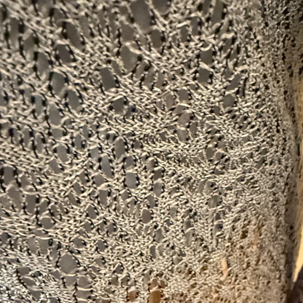 Anxiety Cafe Vintage Blue Crocheted Lace Women's Top w/ camisole size M Size M - Image 5