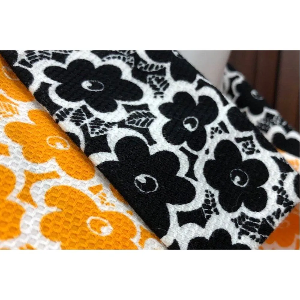 Rare Designer l Love Moschino Bright Orange Floral Unlined Lightweight Coat Sz 4 - Image 7