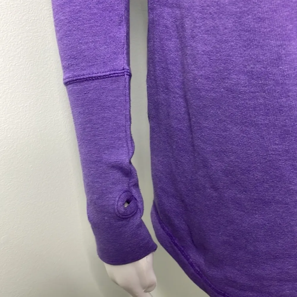 College Corner Purple Clemson Tigers Funnel Neck Pullover Sweatshirt Small Size XS - Image 4