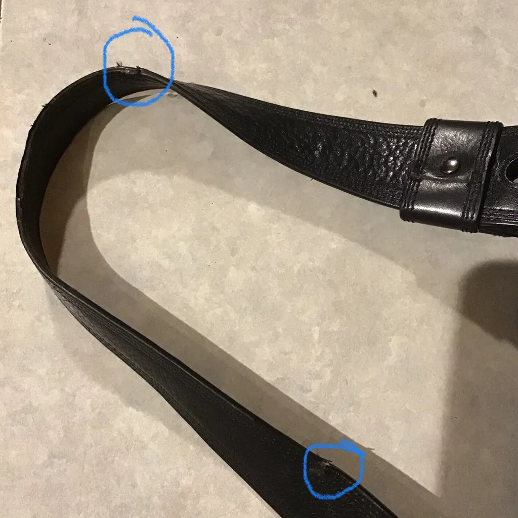 Michael Kors Leather Harness Luggage Grab Bag Satchel Tote Navy Blue - Image 16