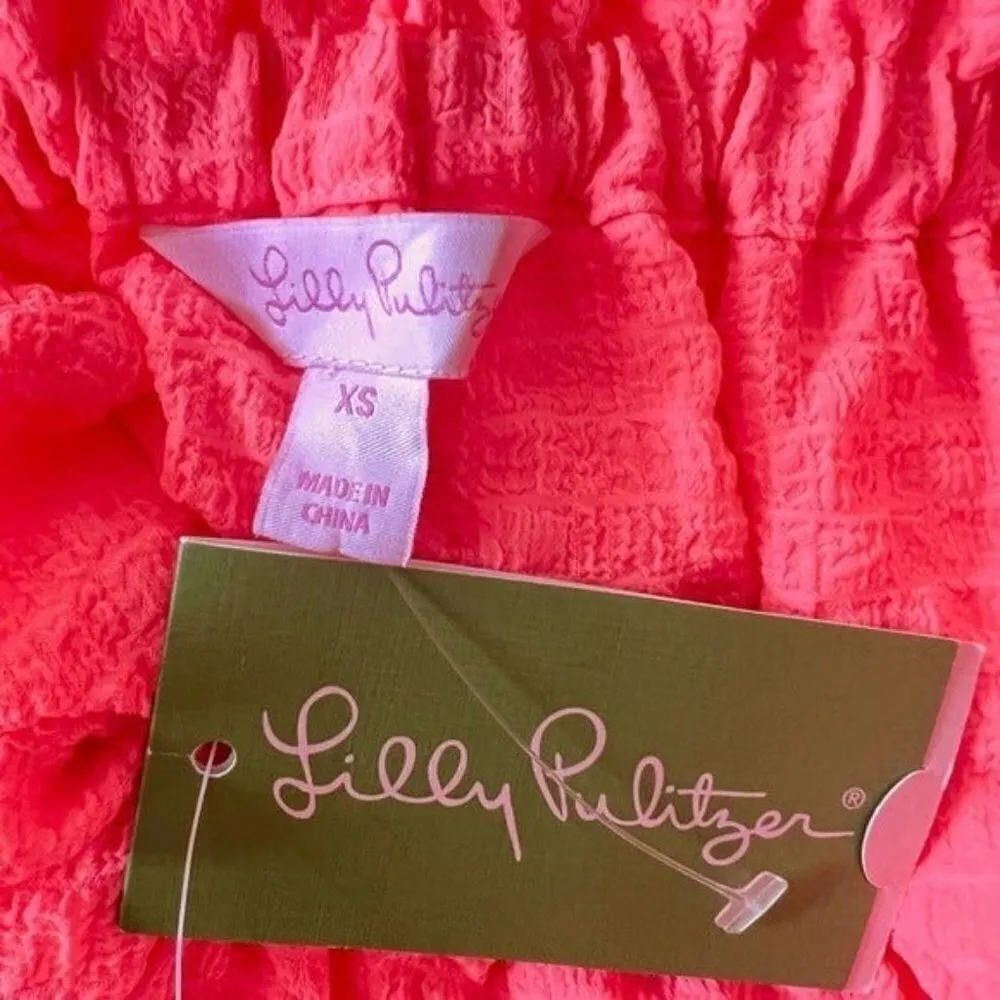 LILLY PULITZER Dahlia Top Peachy Pink Spaghetti Straps Size XS NEW - Image 8