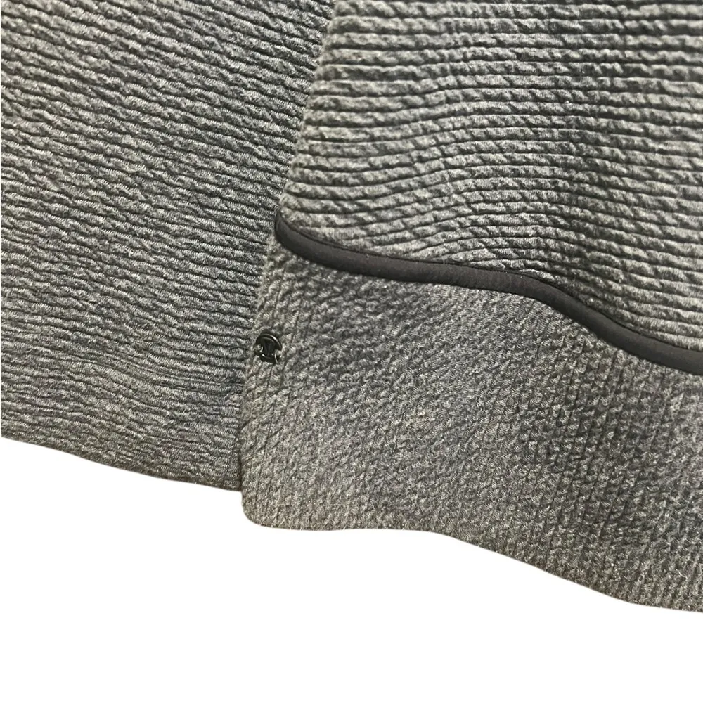 Lululemon On Repeat Mock Neck Sweatshirt Heathered Core Dark Grey Size 2 - Image 16
